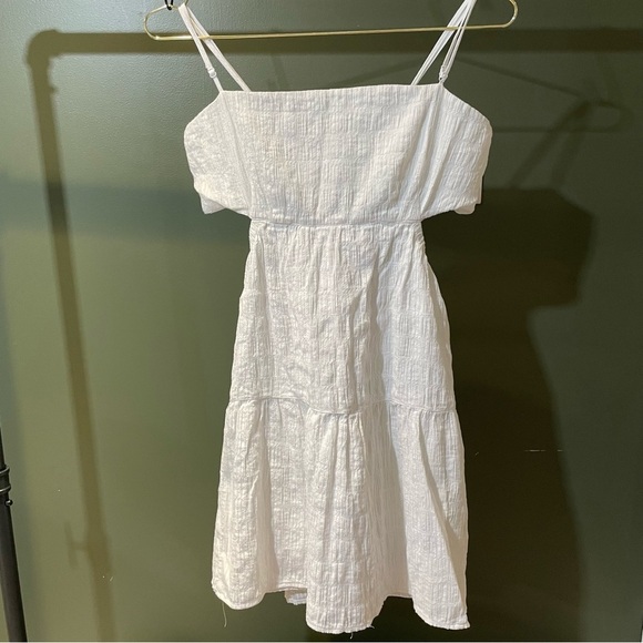 White Mini Summer Dress - Picture 1 of 3